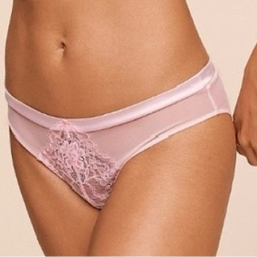Adore Me Lace & Mesh Panty Size L